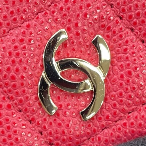 CHANEL Matelasse Mini Vanity Chain Shoulder Bag Calfskin Pink AP1340 - Picture 6 of 12